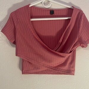 Pink crop top
